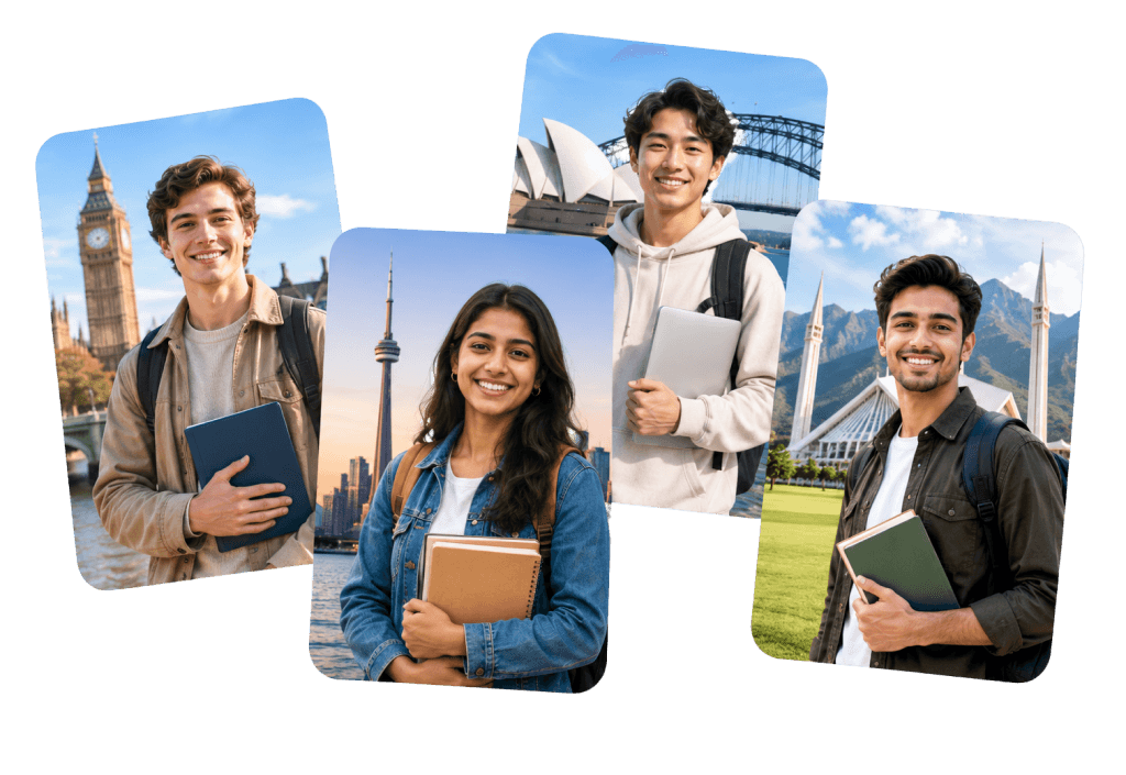 AHZ students studying in the UK, Canada, Australia and Pakistan
